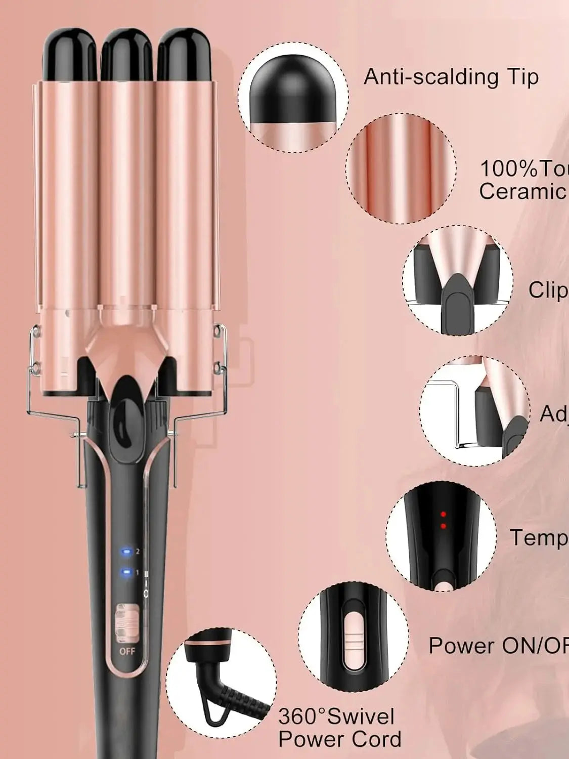 5-in-1 Professional Curling Iron Set