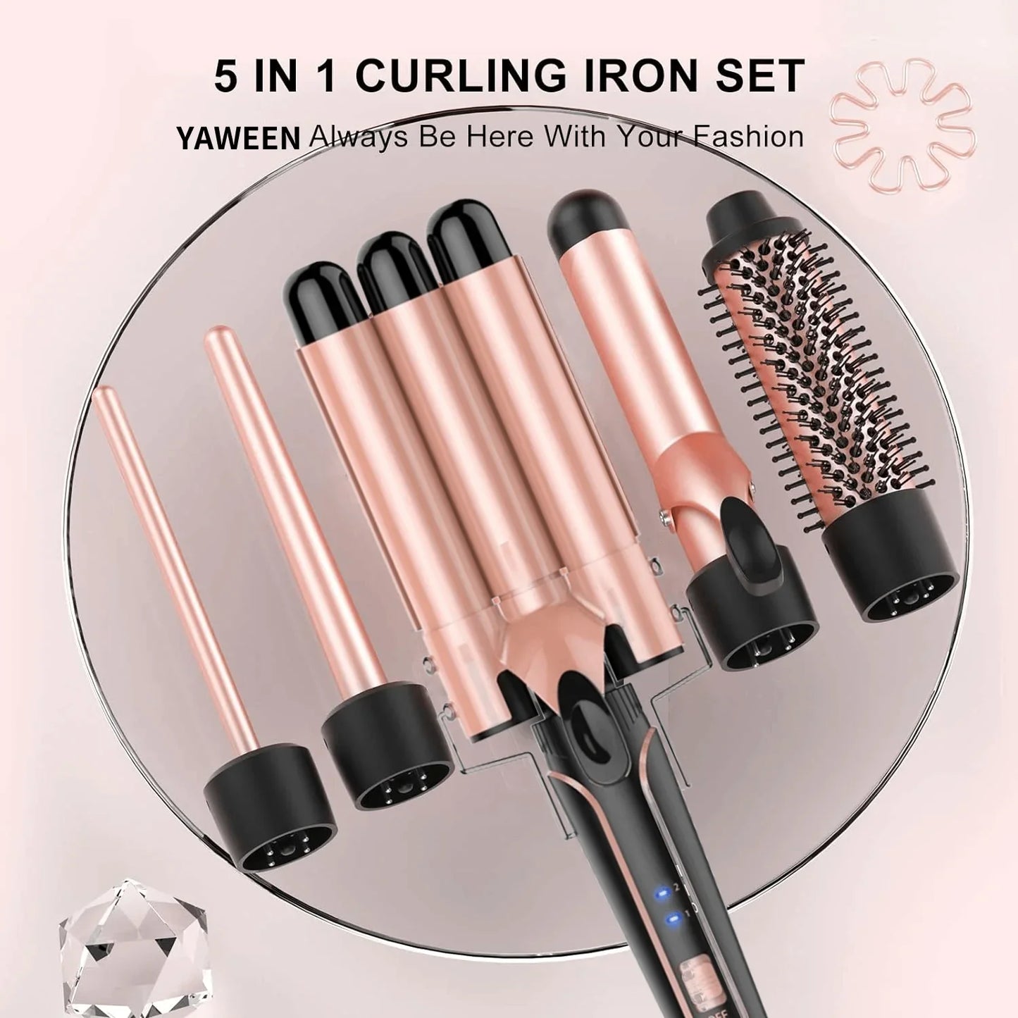 5-in-1 Professional Curling Iron Set