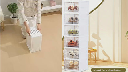 6 Tier Foldable & Collapsible Shoe Rack